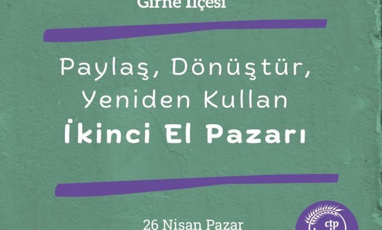 CTP Kadın Örgütü pazar günü Girne’de ikinci el eşya standı açacak