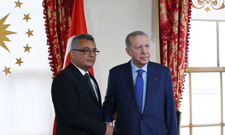 Cumhurbaşkanı Erhürman, TC Cumhurbaşkanı Erdoğan'la görüştü