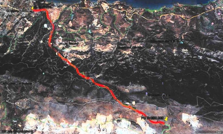 Dağ yolunda yol yapım çalışmaları başladı