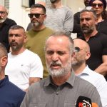 KTÖS, Lefkoşa Polis Müdürlüğü önünde açıklama yaptı...