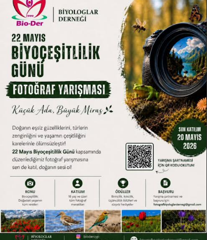 Biyologlar Derneği, 22 Mayıs Biyoçeşitlilik Günü dolayısıyla fotoğraf yarışması düzenleyecek