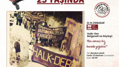 Baraka Kültür Merkezi’nde Halk-Der belgeseli ve söyleşi...