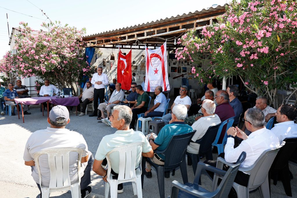 Cumhurbaşkanı Erhürman, Mesarya bölgesinde yurttaşlarla bir araya geldi