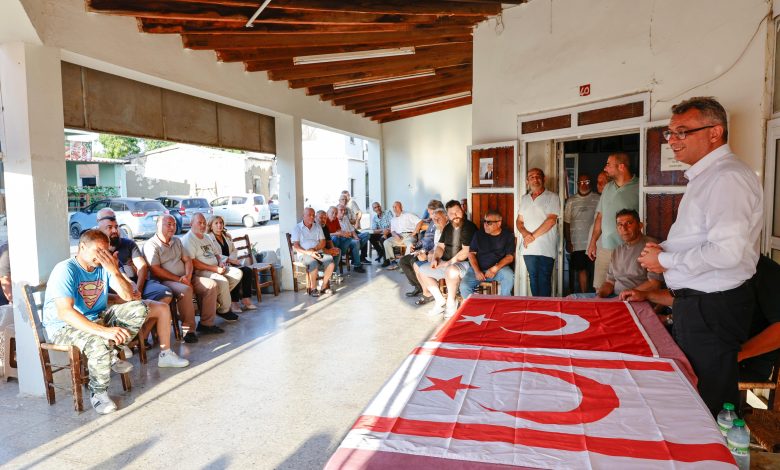 Cumhurbaşkanı Erhürman, Mesarya bölgesinde yurttaşlarla bir araya geldi