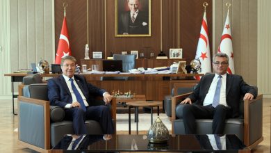 Cumhurbaşkanı Tufan Erhürman, Başbakan Ünal Üstel’i kabul etti