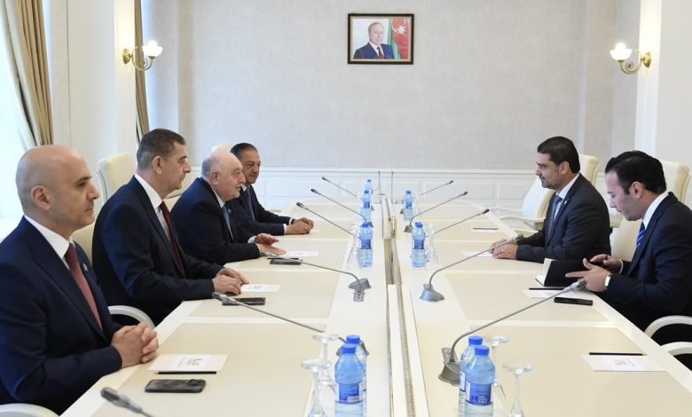 Savaşan, Azerbaycan Milli Meclisi’nde Musa Guliyev ile görüştü