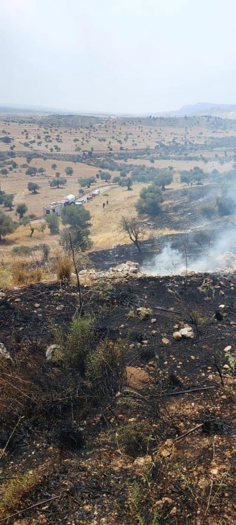 Taşkent’le Güngör arasındaki yangın söndürüldü