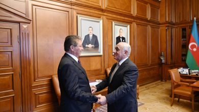 Üstel ile Asadov KKTC ile Azerbaycan arasındaki ilişkilerinin geliştirilmesinde ulaşımın oynadığı stratejik rolü ele aldı