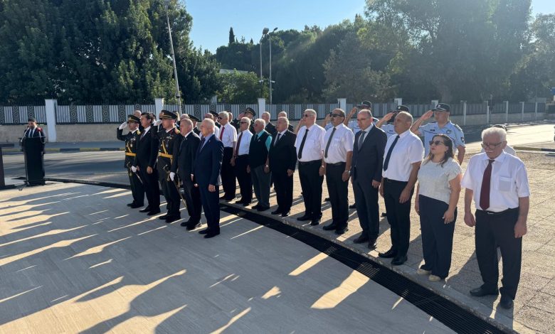 20 Temmuz Barış Harekatı'nın 52'nci yıl dönümü... Lefkoşa'daki ilk tören Şehitler Anıtı önünde düzenlendi