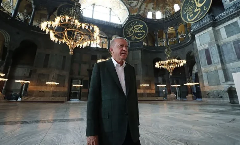 Erdoğan'dan Ayasofya paylaşımı