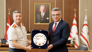 Erhürman, GKK Komutanı Tümgeneral Görgülü ve beraberindeki heyeti kabul etti