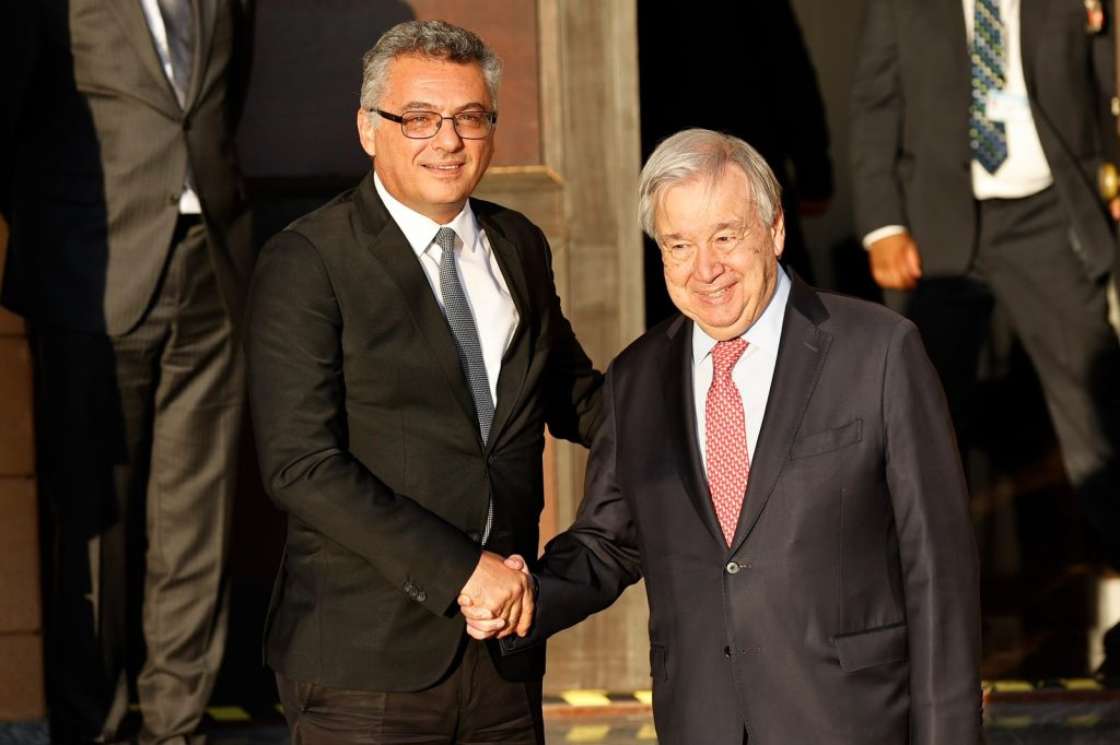 Erhürman, Guterres ve Hristodulidis ile akşam yemeğinde bir araya geldi