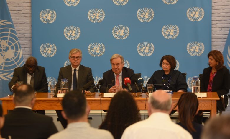 Guterres, sivil toplum örgütlerinin temsilcileriyle bir araya geldi