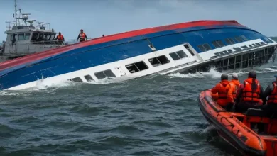 Guyana açıklarında 116 yolcuyu taşıyan feribot alabora oldu