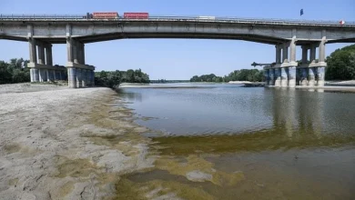 İtalya'da Po Nehri'ndeki kuraklık nedeniyle tuzlu deniz suyu deltadan içerilere girmeye başladı