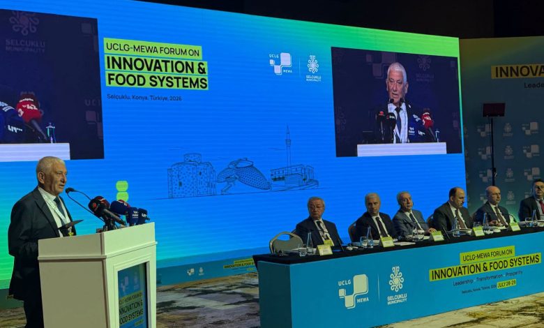 Özçınar, UCLG-MEWA İnovasyon ve Gıda Sistemleri Forumu'na katıldı