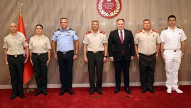 Öztürkler, Güvenlik Kuvvetleri Komutanı Tümgeneral Görgülü ve beraberindeki heyeti kabul etti