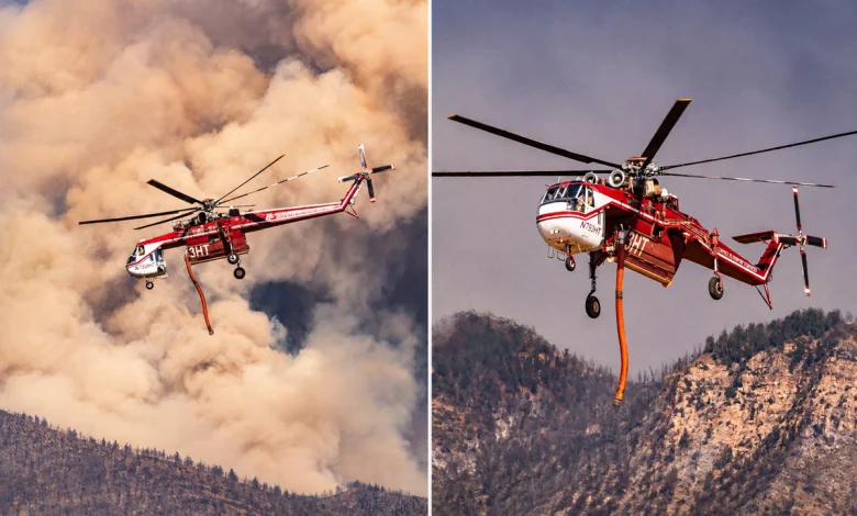 ABD'nin Utah eyaletinde orman yangınına müdahale eden helikopter düştü