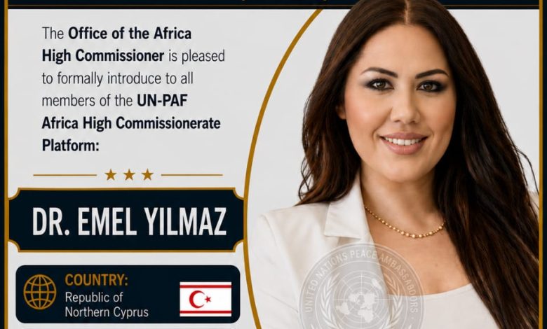 Akademisyen Yılmaz, UN-PAF Africa ve IYDEF-PEF tarafından Barış Elçisi olarak görevlendirildi