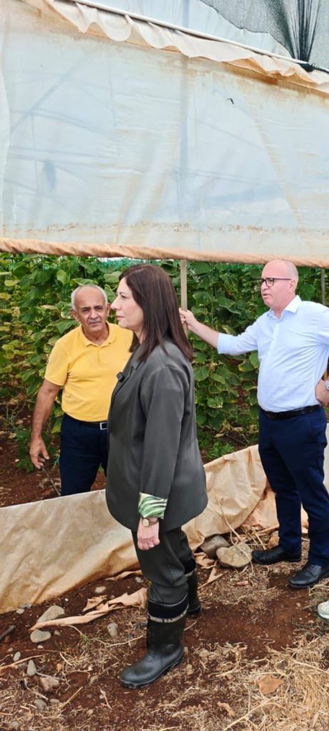 CTP heyeti, sel ve doludan etkilenen Lefke ve Güzelyurt’u ziyaret etti