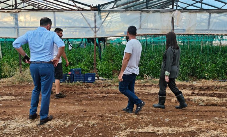 CTP heyeti, sel ve doludan etkilenen Lefke ve Güzelyurt’u ziyaret etti
