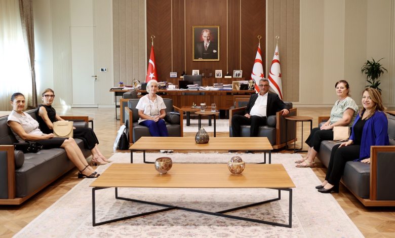 Cumhurbaşkanı Erhürman, KÖDER Başkanı ve beraberindeki heyeti kabul etti