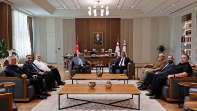 Cumhurbaşkanı Erhürman, Milli Mücadele Vakfı başkanı ve yönetim kurulu üyelerini kabul etti