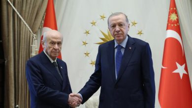 Erdoğan, Bahçeli'yi kabul etti