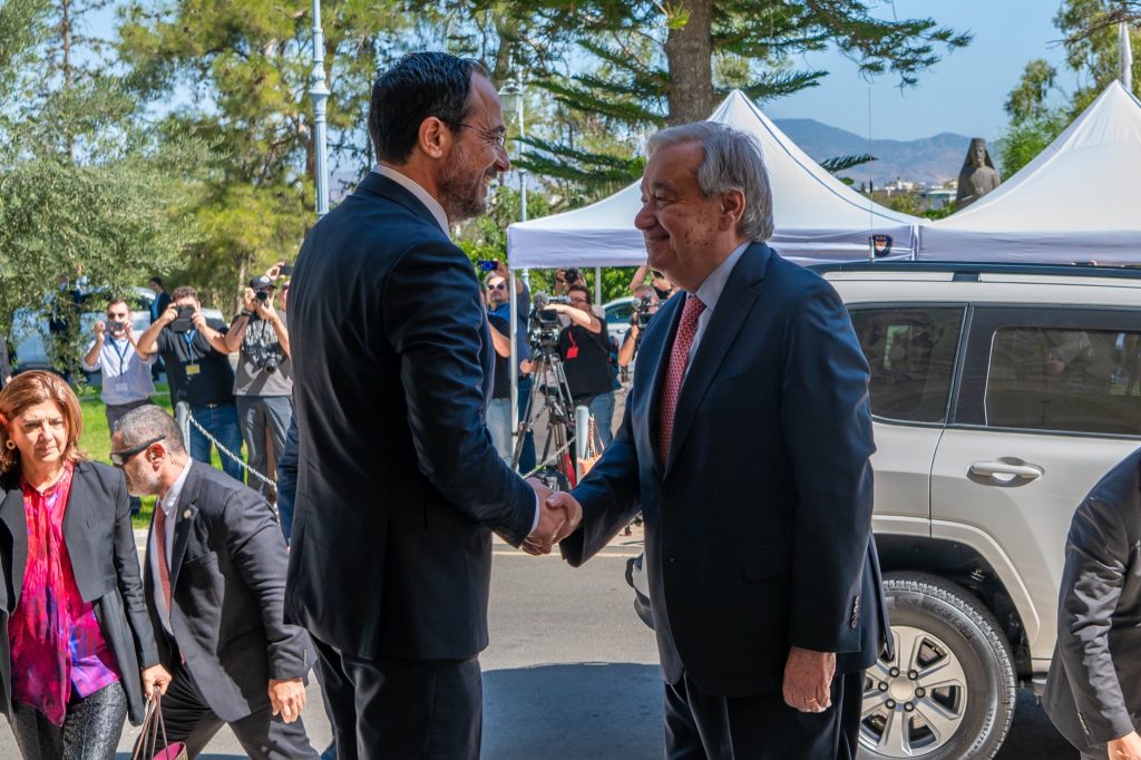 Guterres ile Hristodulidis arasındaki görüşme sona erdi