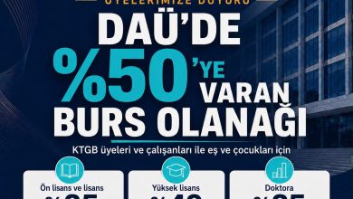 KTGB ile DAÜ arasında işbirliği protokolü...Birlik üyeleri ve ailelerine burs olanağı