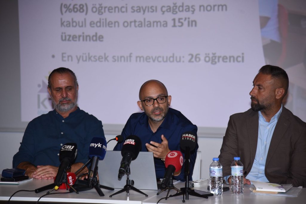 KTÖS “Kuzey Kıbrıs'ta Kamusal Eğitimin Durumu” konulu basın toplantısı düzenledi