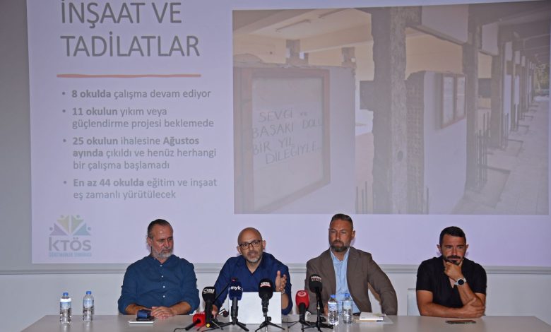 KTÖS “Kuzey Kıbrıs'ta Kamusal Eğitimin Durumu” konulu basın toplantısı düzenledi