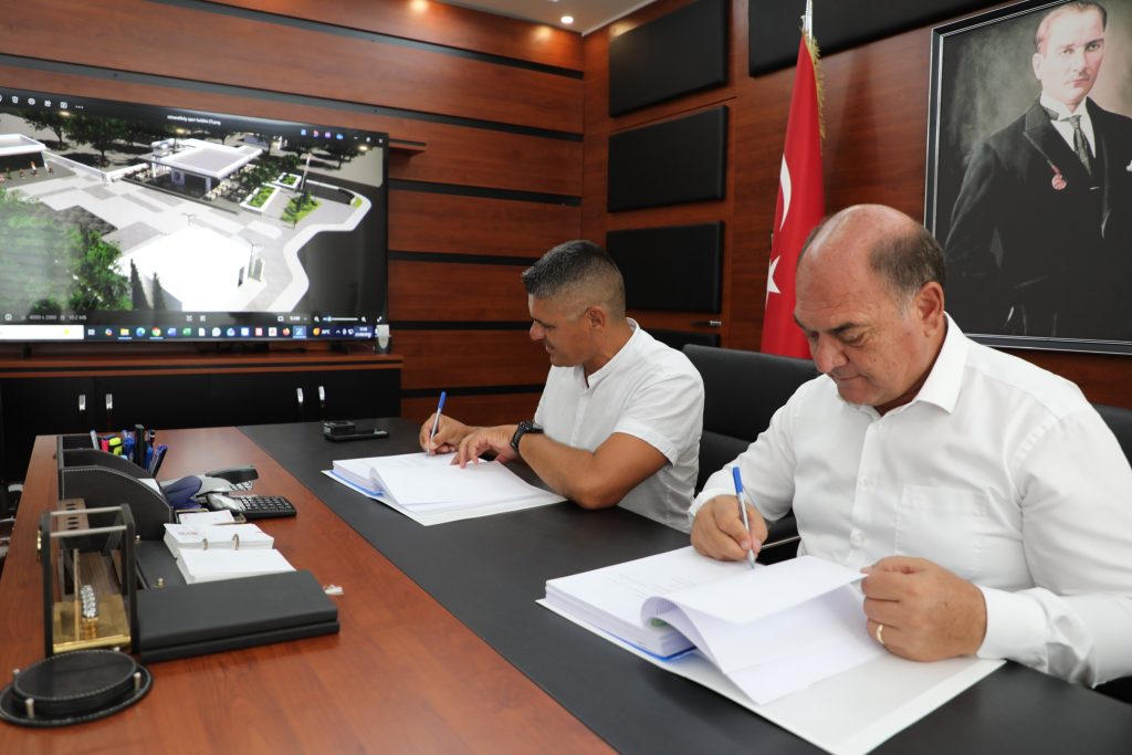 Minareliköy Muhtarlığı ve Spor Kulübü Sosyal Tesisi Projesi için imzalar atıldı