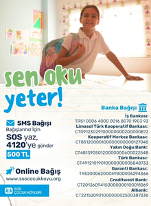 SOS Çocukköyü Derneği’nden yeni akademik yıl öncesi bağış kampanyası