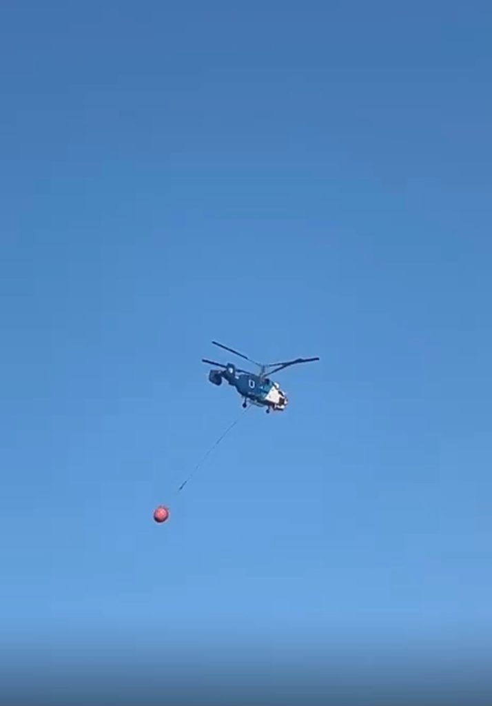 Tarım Bakanı Çavuş yangın söndürme çalışmalarını yerinde inceledi