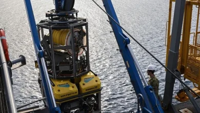 AA, Girne açıklarında batan gemiye ilişkin arama kurtarma çalışmalarını TCG Alemdar'da görüntüledi