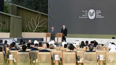 Aliyev, Zayed İnsan Kardeşliği Ödülü'nden verilen 500 bin doları Karabağ Yeniden İmar Fonu'na devretti