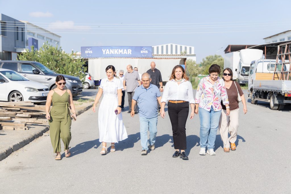 CTP Gönyeli-Alayköy Belediye başkan adayı Soyalp Alayköy Sanayi Bölgesi’ni ziyaret etti