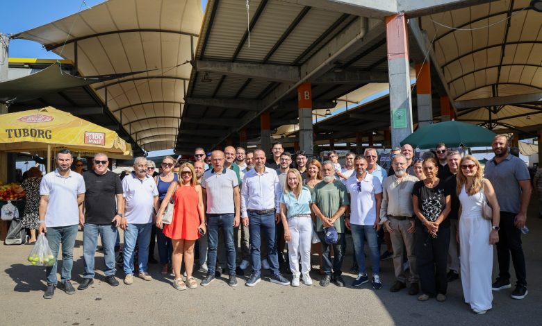 CTP ile TDP Lefkoşa Açık Pazarı’nı ziyaret etti