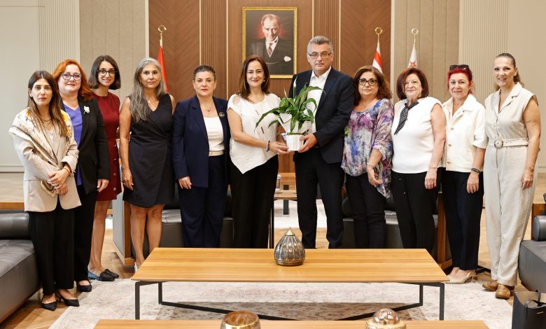 CTP Kadın Örgütü, Erhürman’ı ziyaret etti