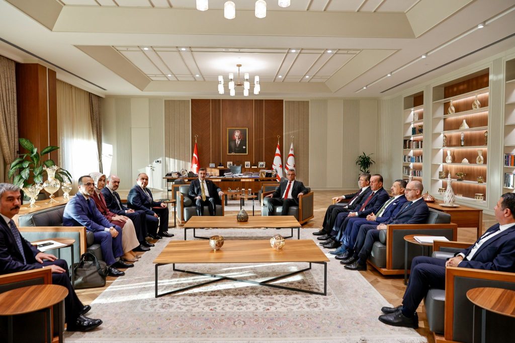 Cumhurbaşkanı Erhürman, Türkiye Cumhurbaşkanı Yardımcısı Yılmaz’ı kabul etti