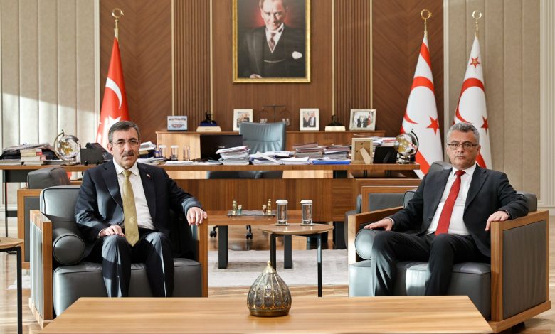 Cumhurbaşkanı Erhürman, Türkiye Cumhurbaşkanı Yardımcısı Yılmaz’ı kabul etti