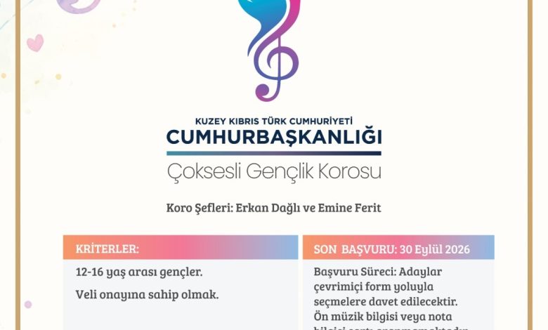 Cumhurbaşkanlığı Çoksesli Çocuk ve Gençlik Koroları için seçmeler başlıyor