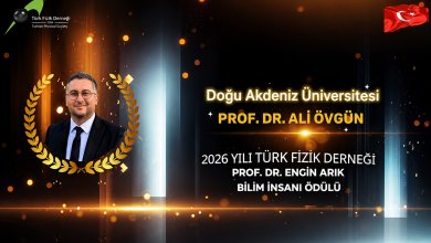 DAÜ Öğretim Üyesi Övgün, “2026 Yılı Prof. Dr. Engin Arık Bilim İnsanı Ödülü”nü aldı