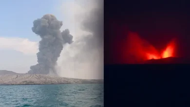 Endonezya'daki yanardağ patlaması sonrası 1500'den fazla uçuş iptal edildi