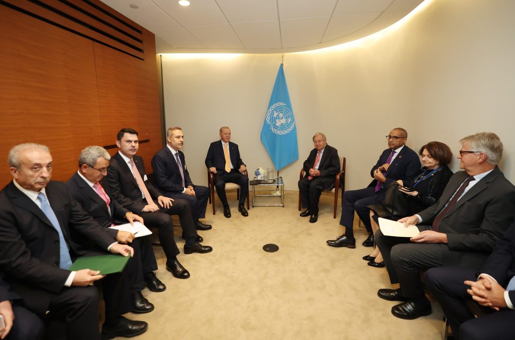 Erdoğan, Guterres’le görüştü: “Kıbrıs Türk halkının egemen eşitliğini ve eşit uluslararası statüsünü tanımayan hiçbir öneri netice vermeyecek”