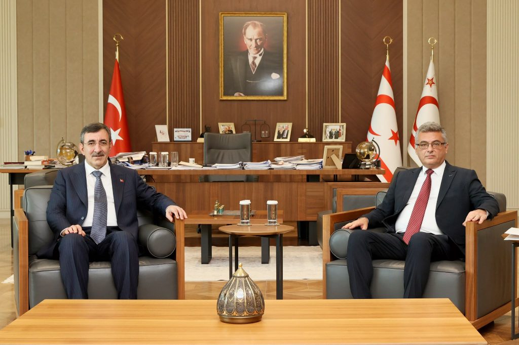 Erhürman, TC Cumhurbaşkanı Yardımcısı Yılmaz'la görüştü