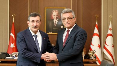 Erhürman, TC Cumhurbaşkanı Yardımcısı Yılmaz'la görüştü
