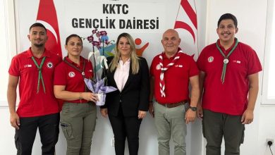 Kıbrıs Türk İzcilik Federasyonu’ndan Gençlik Dairesi Müdürü Bıçaklı’ya nezaket ziyareti
