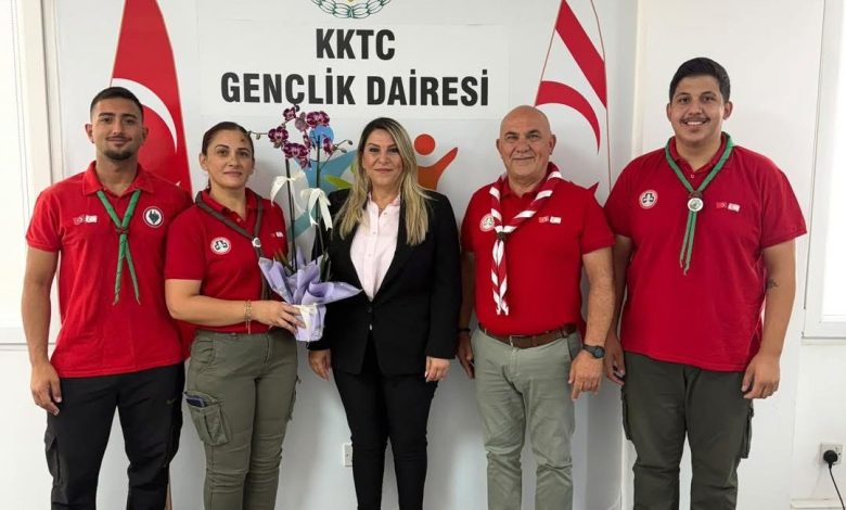 Kıbrıs Türk İzcilik Federasyonu’ndan Gençlik Dairesi Müdürü Bıçaklı’ya nezaket ziyareti